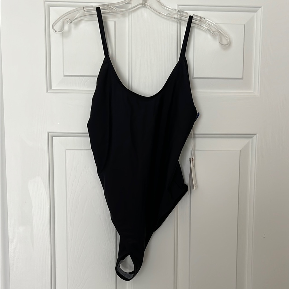 Good American Deep Dive Black One-Piece Swimsuit